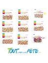 Sachet de Confettis de table âge multicolore 10g