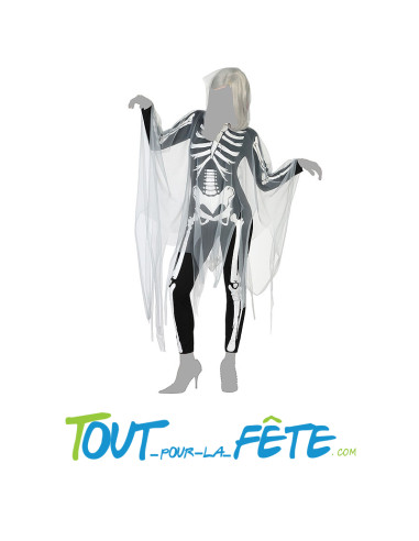 Déguisement squelette femme adulte