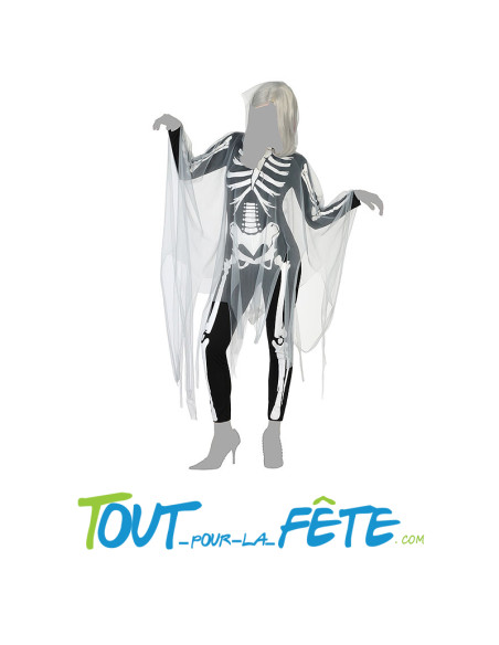 Déguisement squelette femme adulte