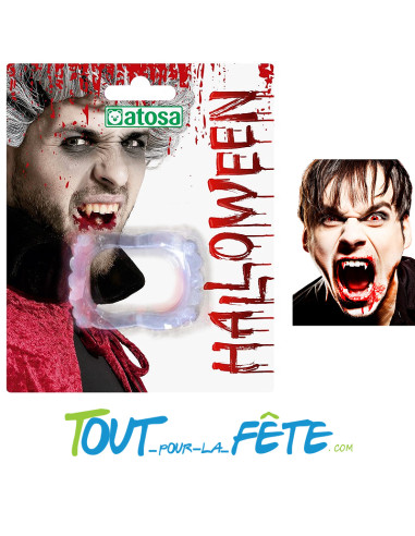 Dentier de vampire transparent