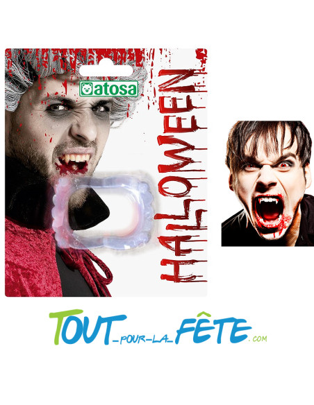Dentier de vampire transparent