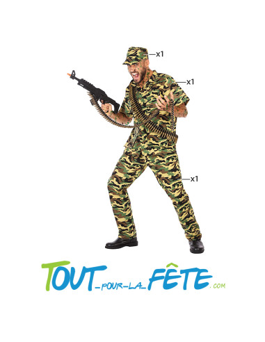 Déguisement de militaire adulte