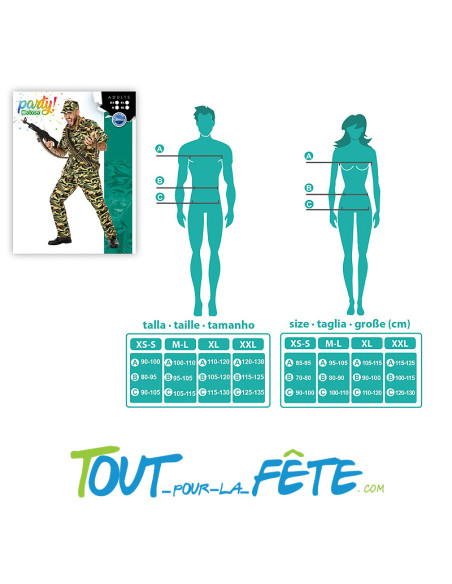 Déguisement de militaire adulte