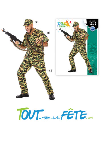 Déguisement de militaire adulte