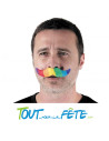 Moustache multicolore ( arc en ciel ) gay pride