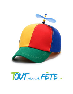 Casquette a hélice multicolore