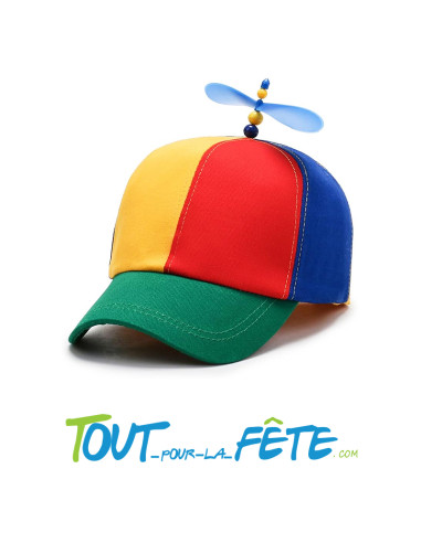 Casquette a hélice multicolore
