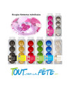 Lot de 4 bougies flottantes métallisées ( plusieurs coloris )