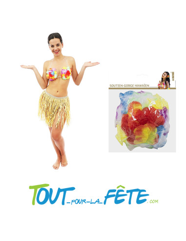 Soutien-gorge hawaïen multicolore