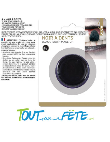 Noir à dents 4g