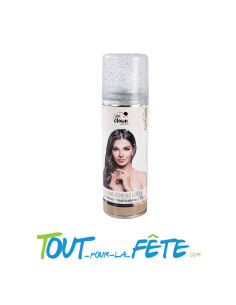 Laque cheveux paillettes ( or / argent / multicolore ) 2