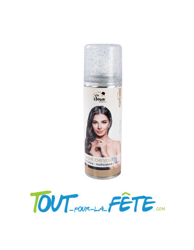 Laque cheveux paillettes ( or / argent / multicolore )