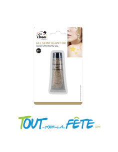 Maquillage gel scintillant paillette ( argent - or - multicolore )