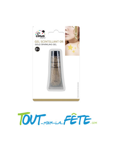 Maquillage gel scintillant paillette ( argent - or - multicolore )