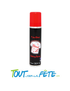 Bombe spray faux sang pour vêtements