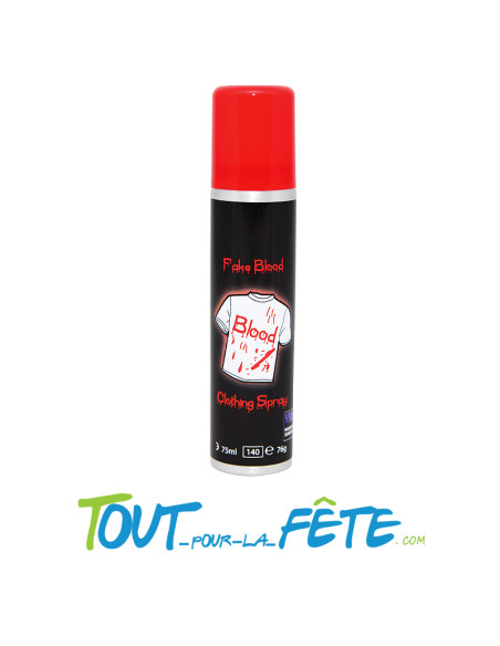 Bombe spray faux sang pour vêtements