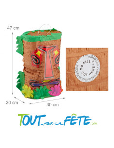 Pinata totem tiki 45 x 22 cm 2