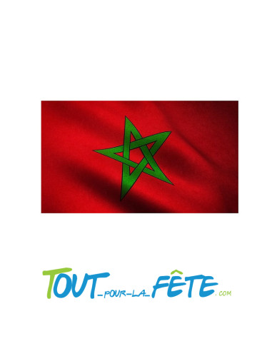 Drapeau polyester Maroc 90x150 cm