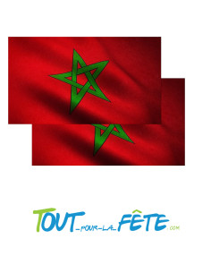 Drapeau polyester Maroc 90x150 cm 2