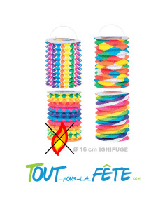 Lampion multicolore 4 modèle 16 cm