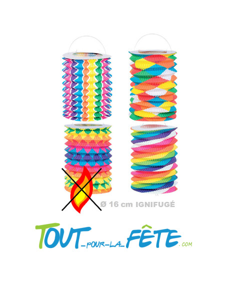 Lampion multicolore 4 modèle 16 cm