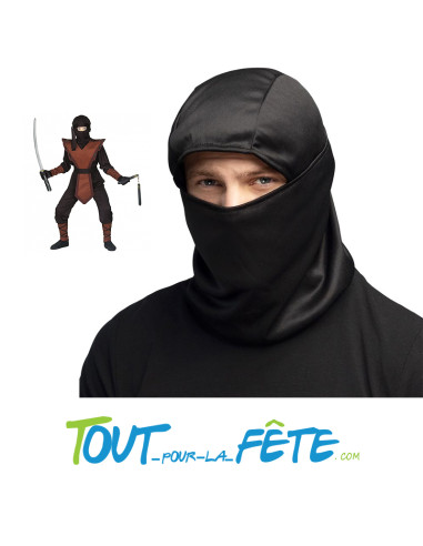 Cagoule de ninja noire