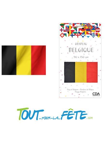 Drapeau polyester Belgique 90x150 cm