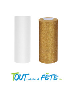 Rouleau de Tulle 15cm x 9 m (plusieurs couleurs)