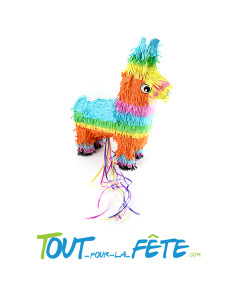 Pinata a tirer âne multicolore 45,5 x 40 x 12,5 cm
