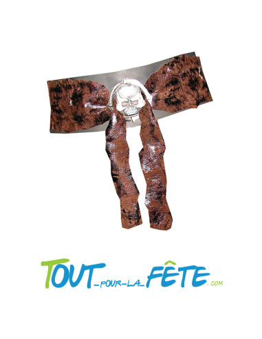 Ceinture de pirate avec crane