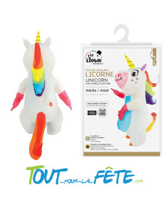 Déguisement de licorne gonflable taille adulte 2