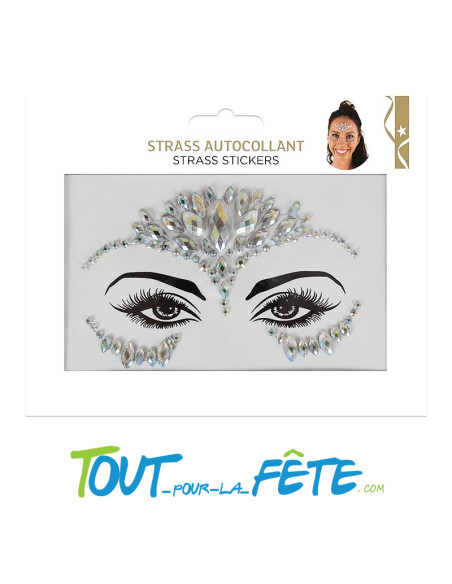 Strass autocollant pour visage ( modèle aléatoire )