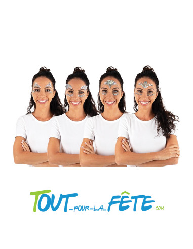 Strass autocollant pour visage ( modèle aléatoire )
