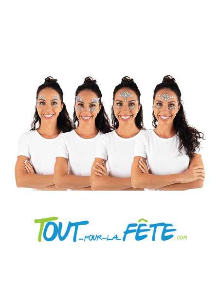 Strass autocollant pour visage ( modèle aléatoire )