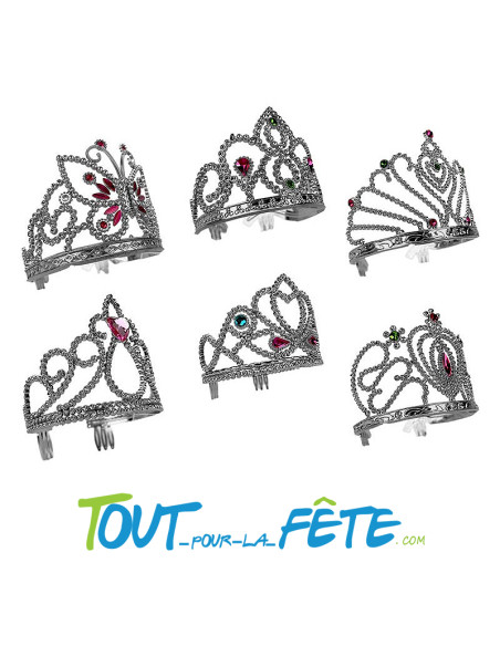 Tiare ALEXIA argent 6 modèles assortis