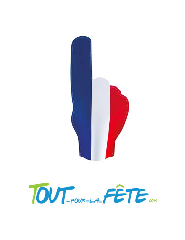 Doigt de supporter Bleu, Blanc, Rouge