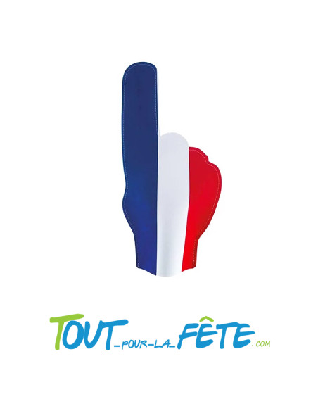 Doigt de supporter Bleu, Blanc, Rouge