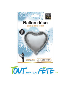 Ballon aluminium forme coeur 68cm x 64cm ( plusieurs coloris ) 2