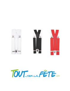 Bretelles ( blanches - rouges - noires )