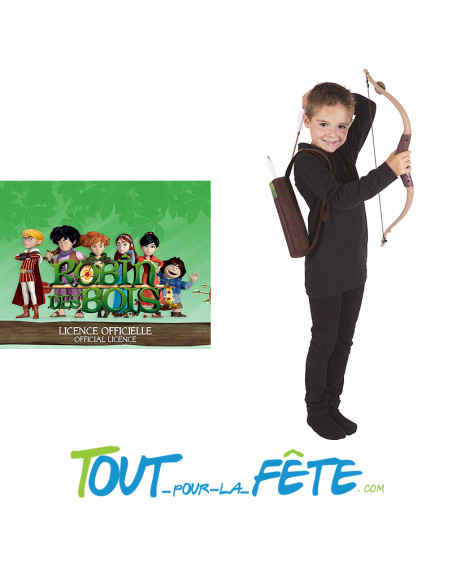 Set d'accessoires robin des bois ( arc - carquois - fleches )