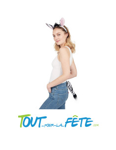Set de zèbre serre tête et queue 2