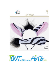 Set de zèbre serre tête et queue