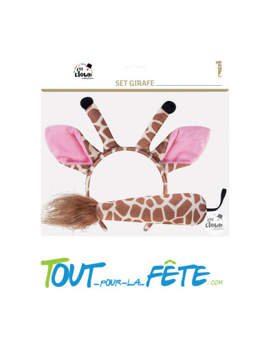 Set de girafe serre tête et queue