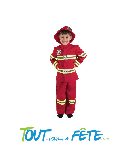 Déguisement de pompier taille enfant