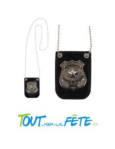 Collier badge de policier