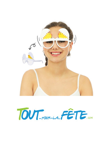 Lunettes poussin avec coquille