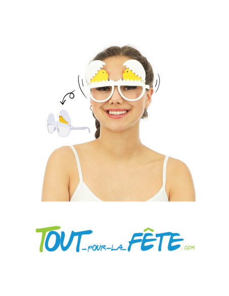 Lunettes poussin avec coquille