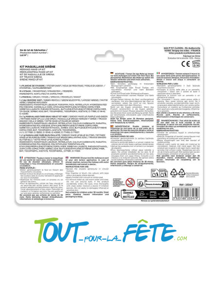 Kit maquillage de sirène