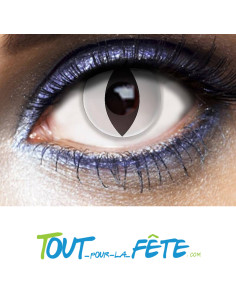 Lentilles de contact journalière yeux de chat blancs