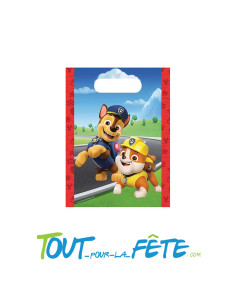 Lot de 4 sachets bonbons en carton Pat'Patrouille